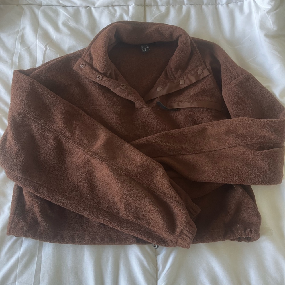 Forever 21 cropped half zip